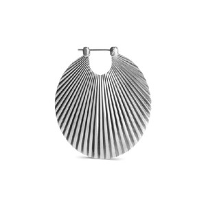 Jane Kønig - Shell øreringe i Mat sølv JKES0002-S